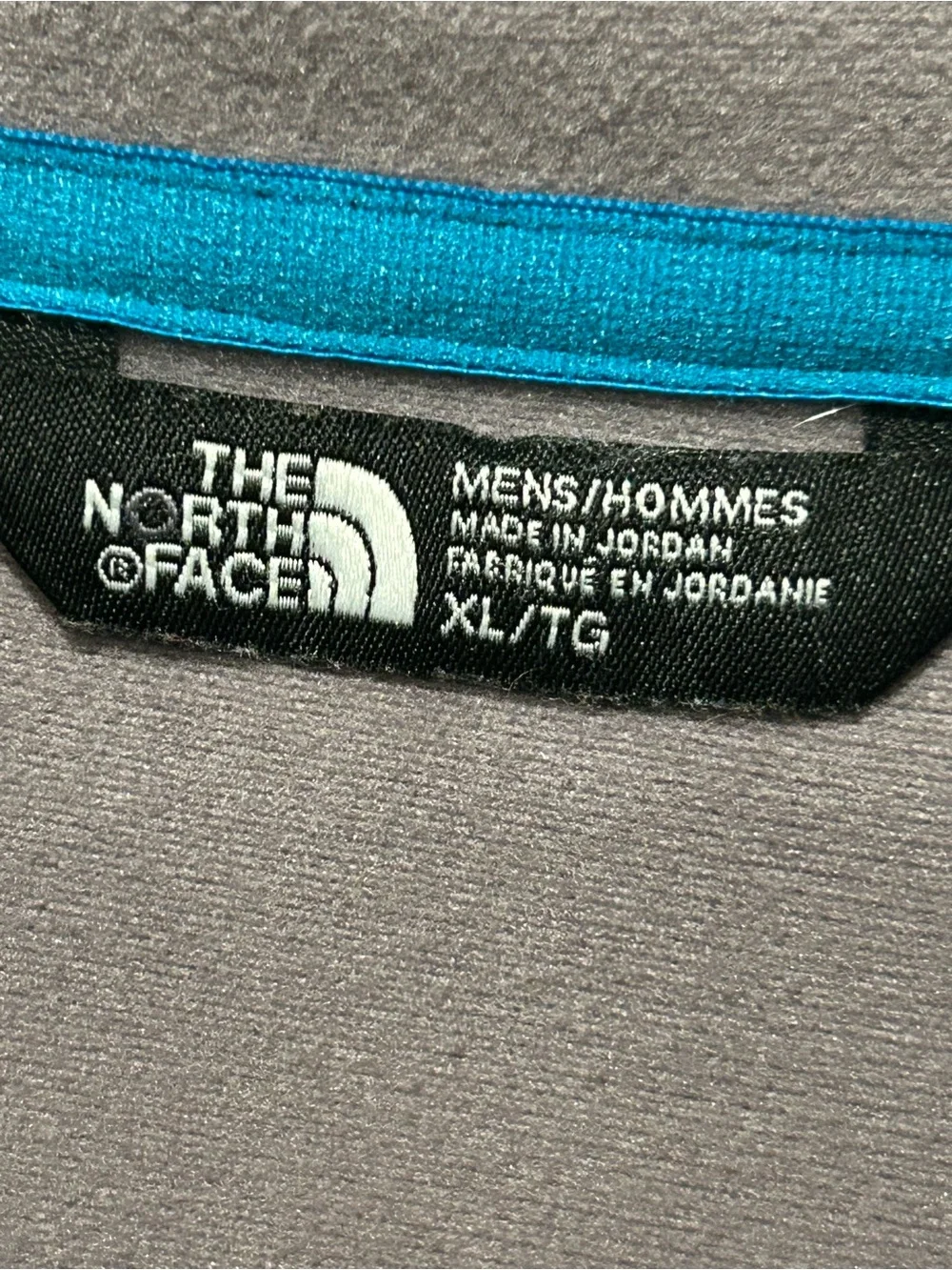 The North Face Men’s XL Apex Bionic Softshell Jacket Gray Blue Full Zip Outdoor